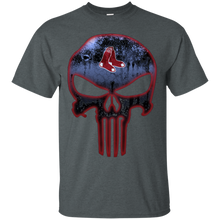 Load image into Gallery viewer, Boston Red Sox Baseball The Punisher Skull T - Shirt For Men