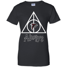 Load image into Gallery viewer, Deathly Hallows For Atlanta Falcons And Harry Potter Fans T-Shirt For Women