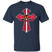 Load image into Gallery viewer, Cross Shirt For Jesus And Chicago Blackhawks Fans T - Shirt For Men