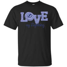 Load image into Gallery viewer, Glitter Love For Tampa Bay Lightning Fans T - Shirt For Men