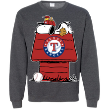 Load image into Gallery viewer, Texas Rangers Baseball Snoopy The Peanuts Sweatshirt