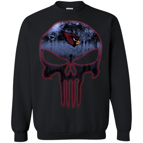 Arizona Cardinals Football The Punisher Skull Sweatshirt