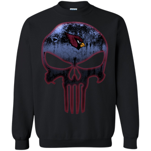 Arizona Cardinals Football The Punisher Skull Sweatshirt