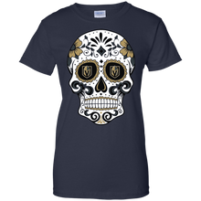 Load image into Gallery viewer, Vegas Golden Knights Sugar Skull T-Shirt For Women