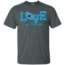 Load image into Gallery viewer, Glitter Love For Carolina Panthers Fans T - Shirt For Men