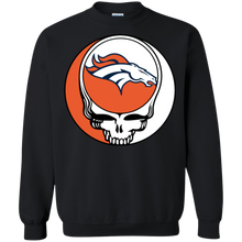 Load image into Gallery viewer, Denver Broncos Footballl Grateful Dead Steal Your Face Sweatshirt