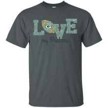 Load image into Gallery viewer, Glitter Love For Green Bay Packers Fans T - Shirt For Men