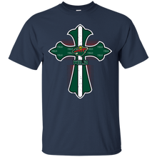 Load image into Gallery viewer, Cross Shirt For Jesus And Minnesota Wild Fans T - Shirt For Men