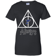 Load image into Gallery viewer, Deathly Hallows For St. Louis Blues And Harry Potter Fans T-Shirt For Women