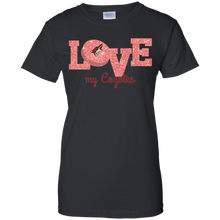 Load image into Gallery viewer, Glitter Love For Arizona Coyotes Fans T-Shirt For Women