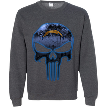 Load image into Gallery viewer, Los Angeles Chargers Football The Punisher Skull Sweatshirt