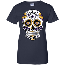 Load image into Gallery viewer, Los Angeles Lakers Sugar Skull T-Shirt For Women