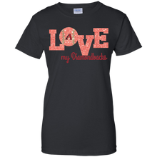 Load image into Gallery viewer, Glitter Love For Arizona Diamondbacks Fans T-Shirt For Women