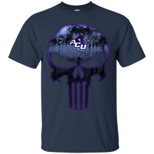 Load image into Gallery viewer, Abilene Christian Wildcats Football The Punisher Skull T - Shirt For Men