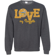 Load image into Gallery viewer, Glitter Love For Denver Nuggets Fans Sweatshirt