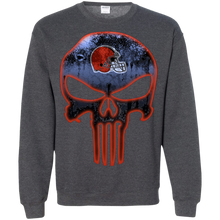 Load image into Gallery viewer, Cleveland Browns Football The Punisher Skull Sweatshirt