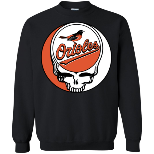 Baltimore Orioles Baseball Grateful Dead Steal Your Face Sweatshirt