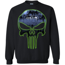 Load image into Gallery viewer, Seattle Seahawks Football The Punisher Skull Sweatshirt