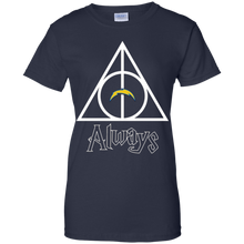 Load image into Gallery viewer, Deathly Hallows For Los Angeles Chargers And Harry Potter Fans T-Shirt For Women