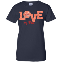 Load image into Gallery viewer, Glitter Love For Cincinnati Reds Fans T-Shirt For Women