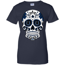 Load image into Gallery viewer, Indianapolis Colts Sugar Skull T-Shirt For Women
