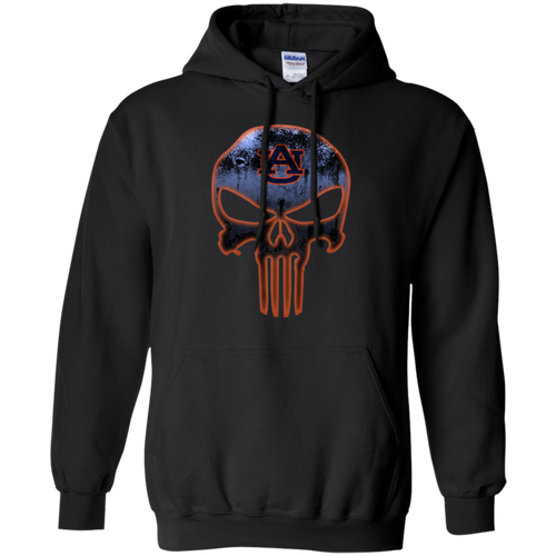 Auburn Tigers Football The Punisher Skull Hoodie Shirt