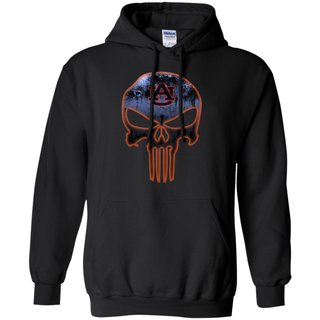 Auburn Tigers Football The Punisher Skull Hoodie Shirt