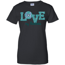 Load image into Gallery viewer, Glitter Love For Seattle Mariners Fans T-Shirt For Women