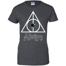 Load image into Gallery viewer, Deathly Hallows For San Jose Sharks And Harry Potter Fans T-Shirt For Women