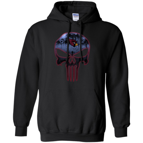 Arizona Cardinals Football The Punisher Skull Hoodie Shirt