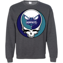 Load image into Gallery viewer, Charlotte Hornets Basketball Grateful Dead Steal Your Face Sweatshirt