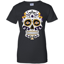 Load image into Gallery viewer, Los Angeles Lakers Sugar Skull T-Shirt For Women