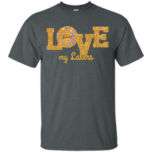 Load image into Gallery viewer, Glitter Love For Los Angeles Lakers Fans T - Shirt For Men