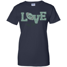 Load image into Gallery viewer, Glitter Love For New York Jets Fans T-Shirt For Women