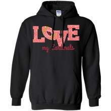 Load image into Gallery viewer, Glitter Love For Arizona Cardinals Fans Hoodie Shirt