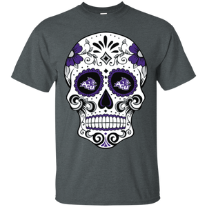 Abilene Christian Wildcats Sugar Skull T - Shirt For Men