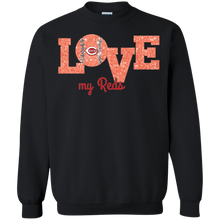 Load image into Gallery viewer, Glitter Love For Cincinnati Reds Fans Sweatshirt