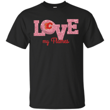 Load image into Gallery viewer, Glitter Love For Calgary Flames Fans T - Shirt For Men