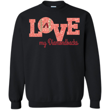 Load image into Gallery viewer, Glitter Love For Arizona Diamondbacks Fans Sweatshirt