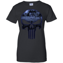 Load image into Gallery viewer, Colorado Rockies Baseball The Punisher Skull T-Shirt For Women