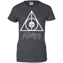 Load image into Gallery viewer, Deathly Hallows For Pittsburgh Steelers And Harry Potter Fans T-Shirt For Women