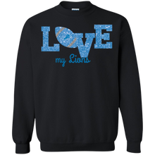 Load image into Gallery viewer, Glitter Love For Detroit Lions Fans Sweatshirt