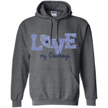 Load image into Gallery viewer, Glitter Love For Dallas Cowboys Fans Hoodie Shirt
