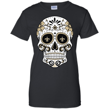 Load image into Gallery viewer, New Orleans Saints Sugar Skull T-Shirt For Women