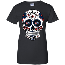Load image into Gallery viewer, Columbus Blue Jackets Sugar Skull T-Shirt For Women