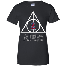 Load image into Gallery viewer, Deathly Hallows For Los Angeles Angels And Harry Potter Fans T-Shirt For Women