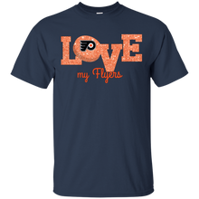 Load image into Gallery viewer, Glitter Love For Philadelphia Flyers Fans T - Shirt For Men