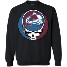 Load image into Gallery viewer, Colorado Avalanche Hockey Grateful Dead Steal Your Face Sweatshirt