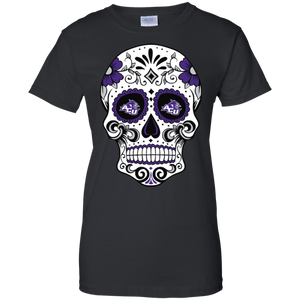 Abilene Christian Wildcats Sugar Skull T-Shirt For Women