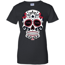 Load image into Gallery viewer, Atlanta Braves Sugar Skull T-Shirt For Women